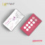 Визитка мастера маникюра с цветочным принтом и лаками 'тонкие линии' Визитка мастера маникюра с цветочным принтом и лаками 'тонкие линии'